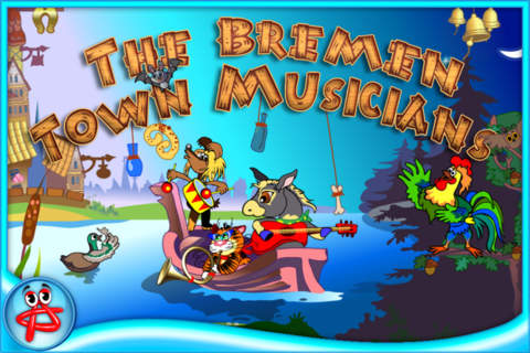 Bremen Town Musicians: Free Interactive Touch Book - náhled