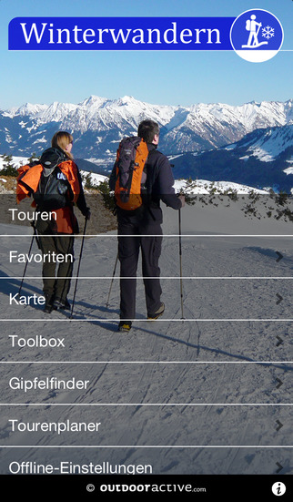 Winterwandern - outdooractive.com Themenapp screenshot 1