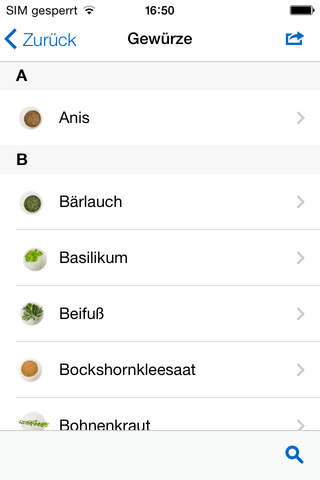 Gewürz App - náhled