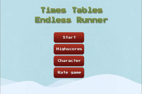 Times Tables Endless Runner - Christmas Edition - náhled