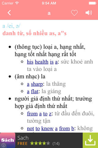 Việt Nam - English Dictionary Offline - náhled