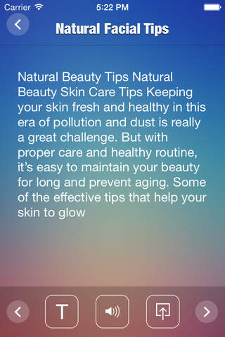Natural Facial Tips - náhled