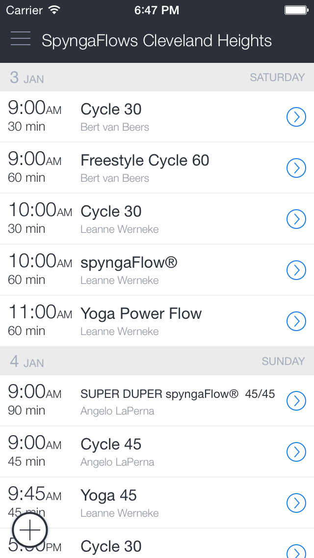 Confluence cycle/yoga screenshot 1