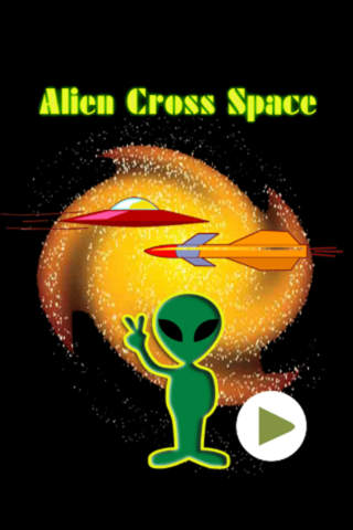 Alien robots invaders run cross road in the space - náhled