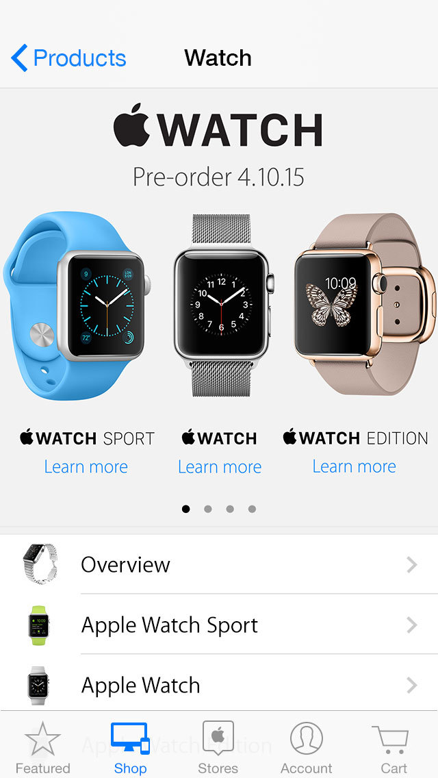 Apple Store screenshot 1
