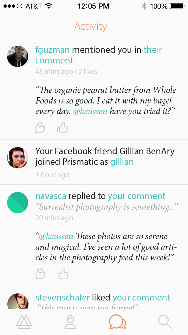Prismatic: A Personalized and Social News Reader screenshot 5