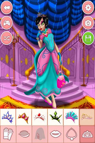 Princess dress-up games - girls make up salon - náhled