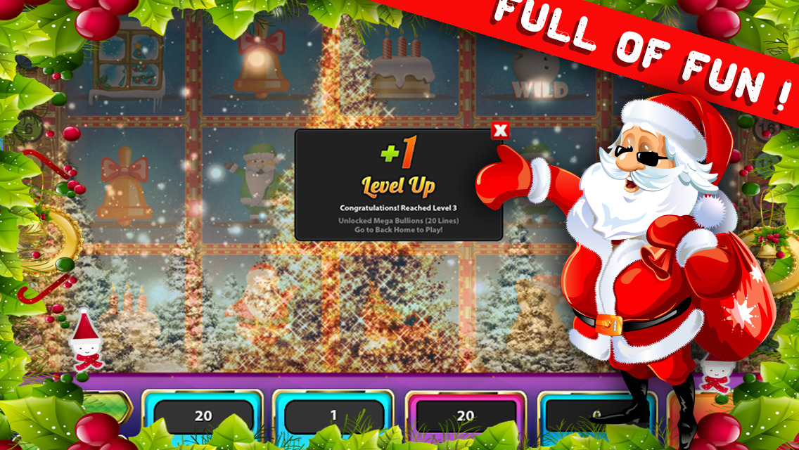 App Shopper: -AAA- Holiday Santa Christmas 20 Line Fun Slot- Machine ...