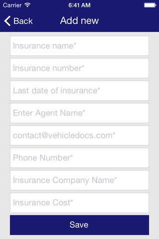 Vehicle Docs - náhled