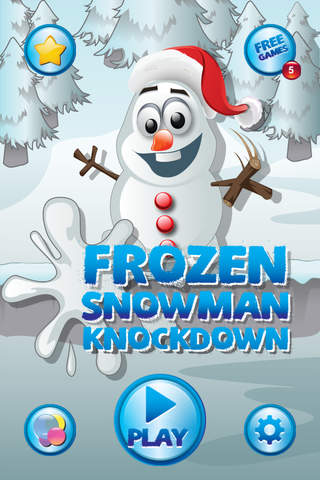 Frozen Snowman Knockdown - náhled