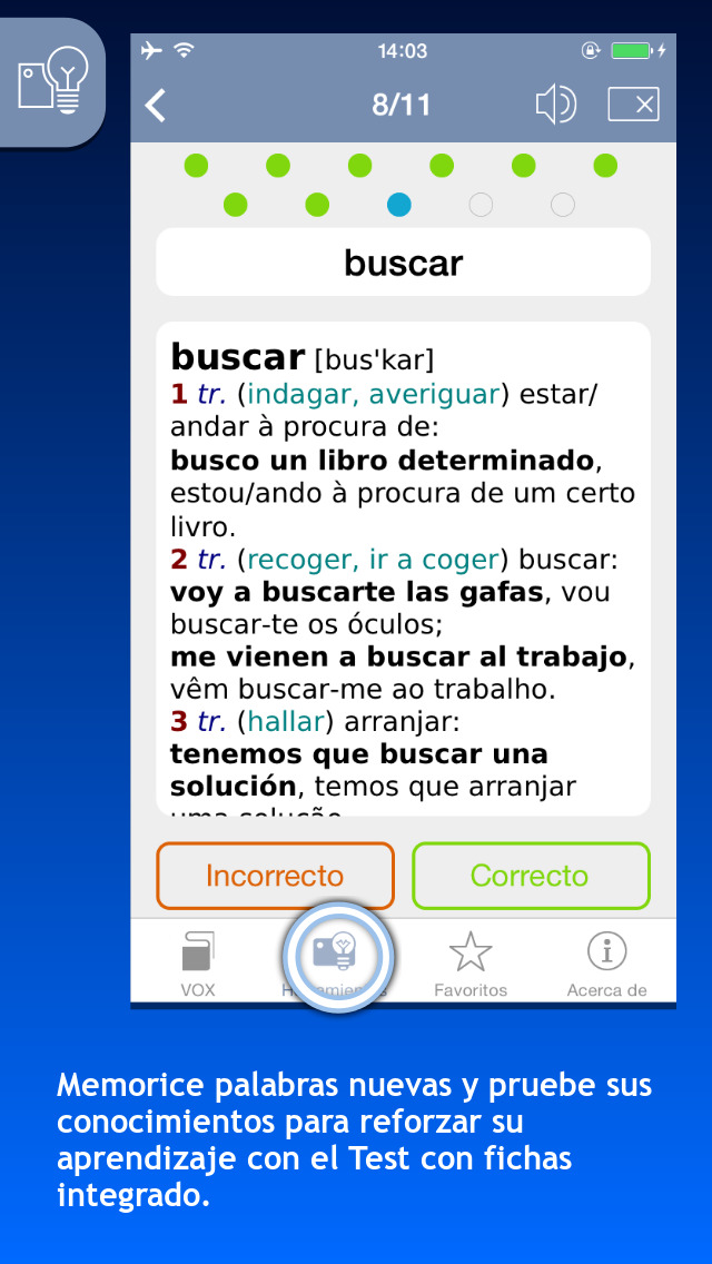 Diccionario Esencial Português-Espanhol/Español-Portugués VOX screenshot 4