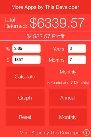Compound Interest Calculator with Graph - náhled