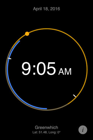 Sun Clock App - náhled