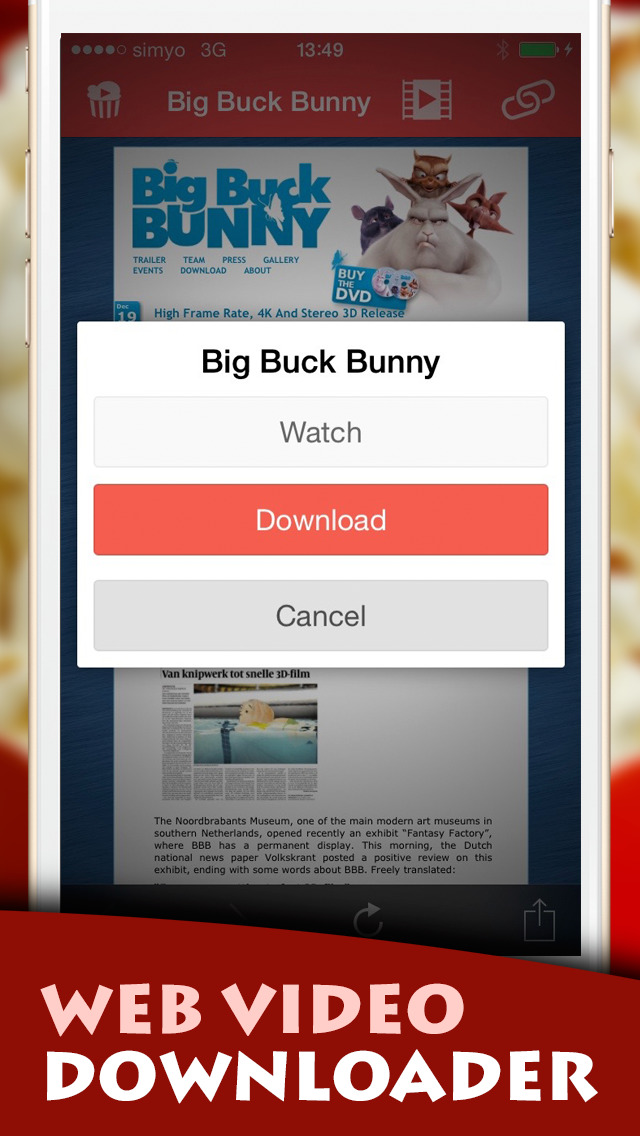 Popcorn Movie Player - Download & Stream videos screenshot 3