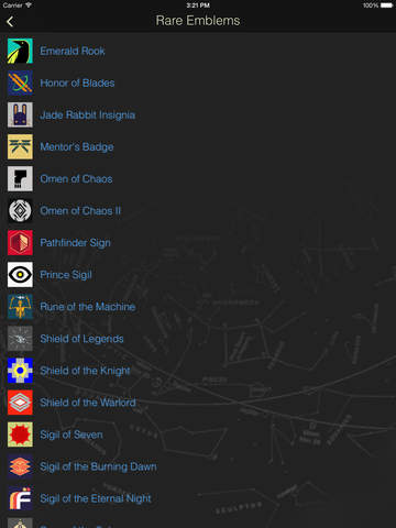 Emblems Plus - Assistant for Destiny screenshot 5