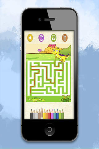 Juegos de laberintos de animales, coches y dinosau - náhled