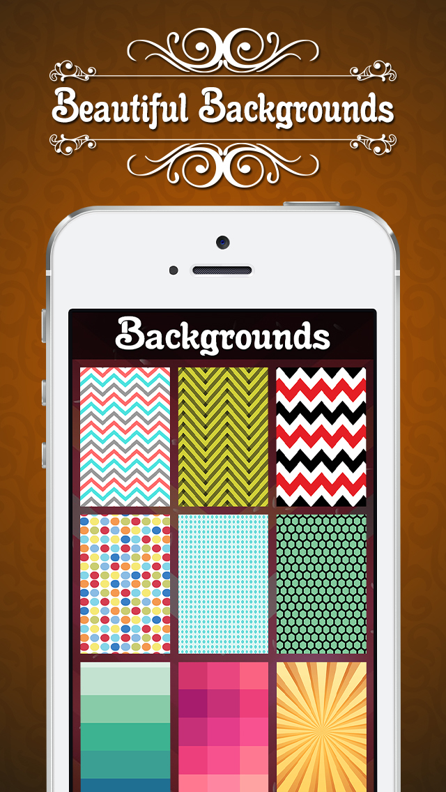 Make Monogram Wallpapers - DIY Designer Backgrounds Creator with Chevron Pattern Theme wallpapers screenshot 5