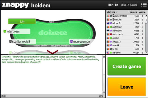 Holdem Znappy - náhled