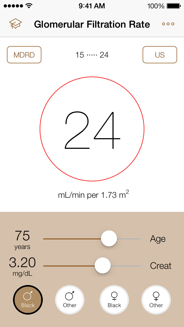 GFR Calculator (MDRD & CKD) Apps 148Apps