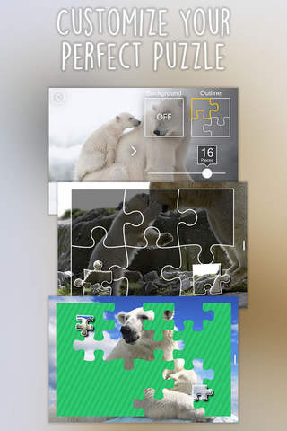 Jigsaw Wonder Polar Bear Puzzles for Kids Free - náhled
