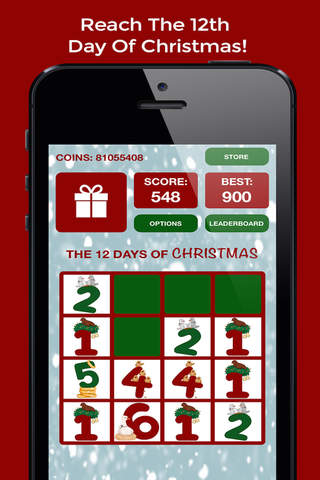 12 Days Of Christmas - A 2048 Number Puzzle Game! - náhled