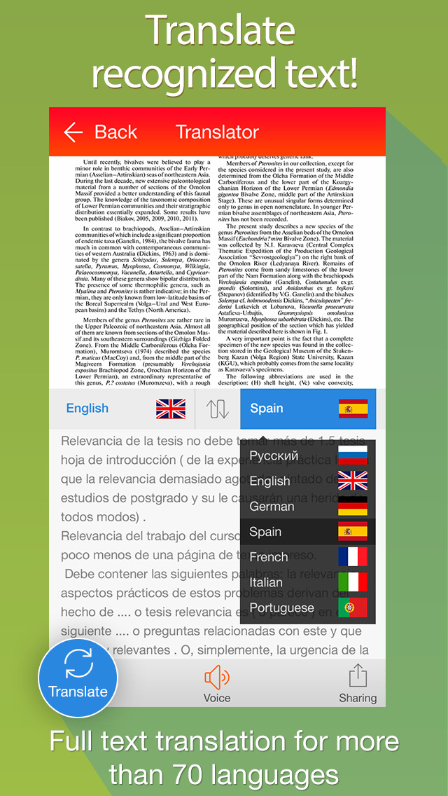 Scanner & Translator - convert photo to text and make translation to ...