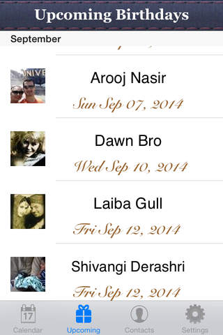 Birthday Reminder & Calendar+ - náhled