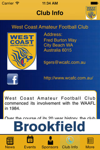 West Coast Amateur Football Club - náhled