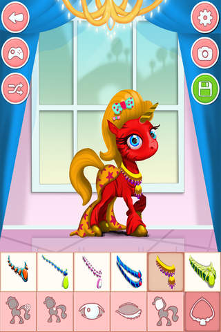 Pony & unicorn dressup game - dress up free - náhled