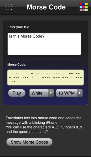 Morse Code screenshot 1