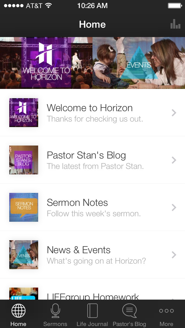 Horizon Community Church App screenshot 1