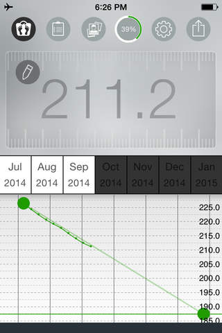 Weight Tracker FIT - body mass control program wit - náhled