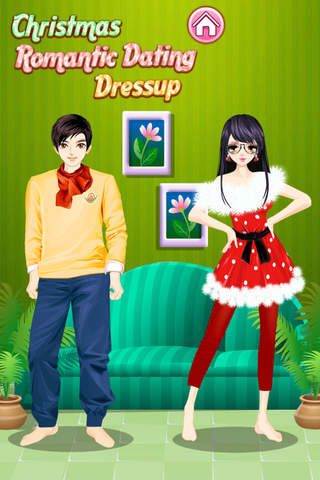 Christmas Romantic Dating DressUp - náhled