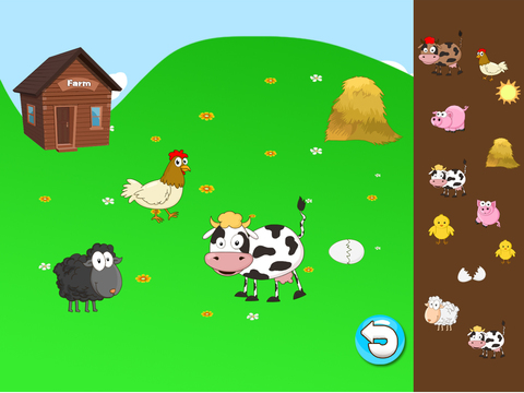Anna's animals farm house - (Happy Box)free english learning toddler games screenshot 10