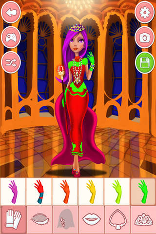 Princess dress-up games - girls make up salon - náhled