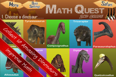 Math Quest Second Grade Quiz For Kids - náhled