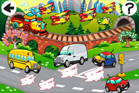 A Sort By Size Game of Cars and Vehicles for Child - náhled