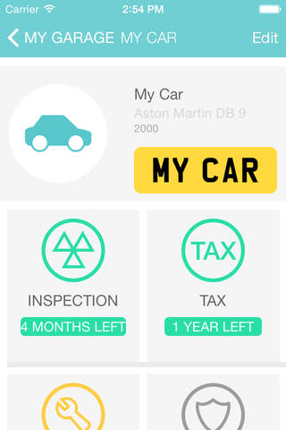 My Garage Tracker - náhled