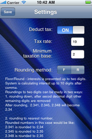 Savings Calculator with Tax - náhled