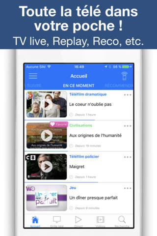 Tivipedia TV live, replay, VoD - náhled