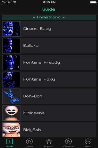 Guides For Five Nights At Freddy's Sister Location - náhled