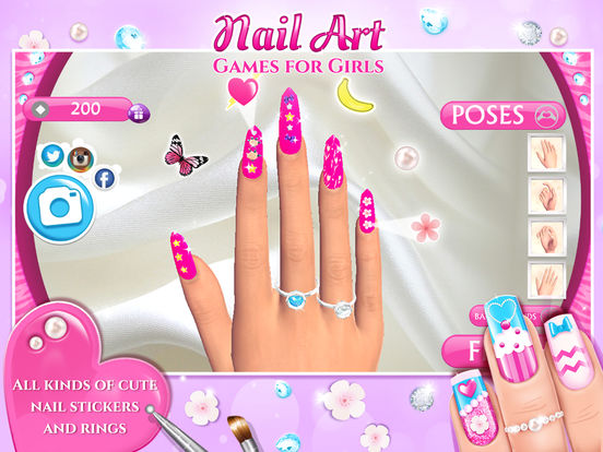 App Shopper: Nail Art Games for Girls: Top Star Manicure Salon (Lifestyle)