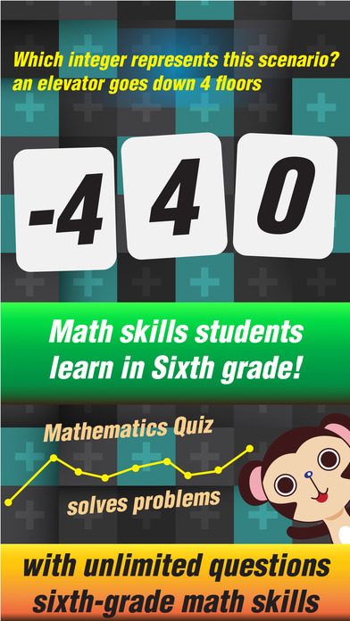 App Shopper: Sixth Grade Math Curriculum Monkey School Games - 6th ...