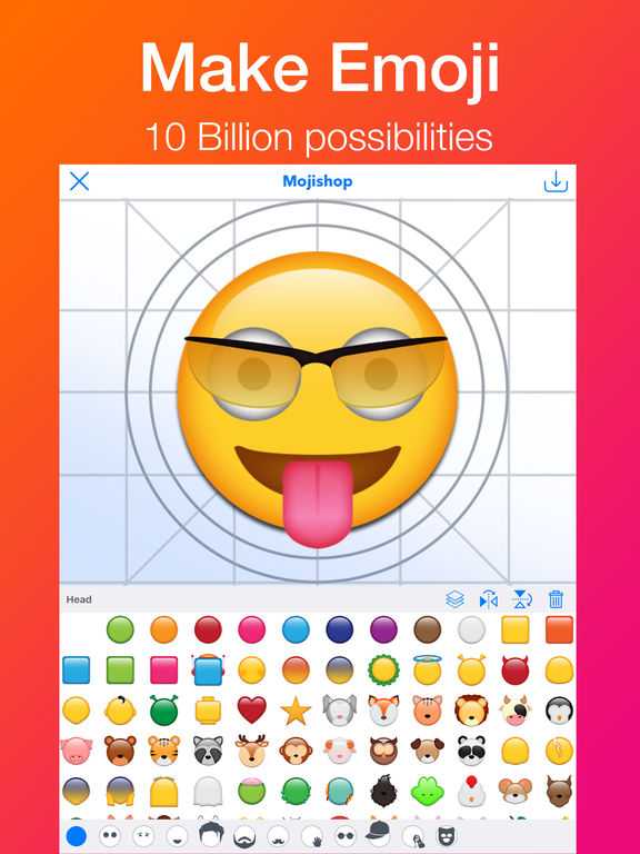 App Shopper: Mojishop - Emoji Maker & GIF, Text Moji Designer (Photography)