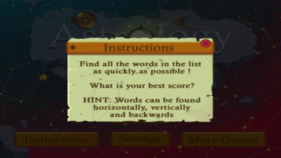 Astrology Word Finder screenshot 4