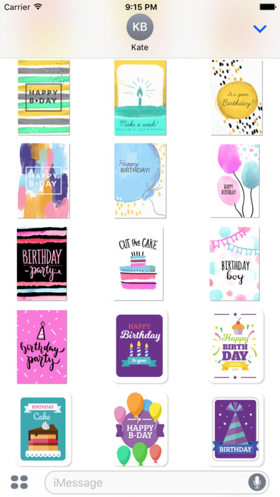 Birthday Card - All about Birthday Wishes Stickers screenshot 3