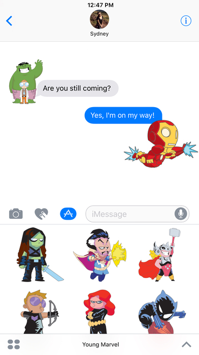 Marvel Stickers: Young Marvel screenshot 1