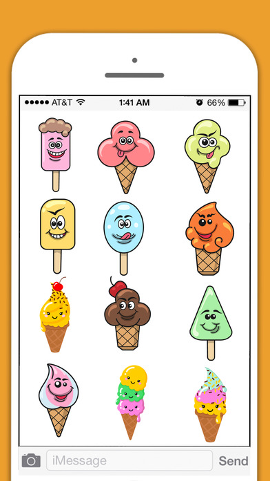 Ice Cream Emoji Stickers! Apps 148Apps