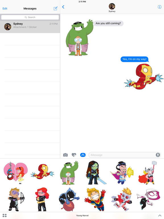 Marvel Stickers: Young Marvel screenshot 6