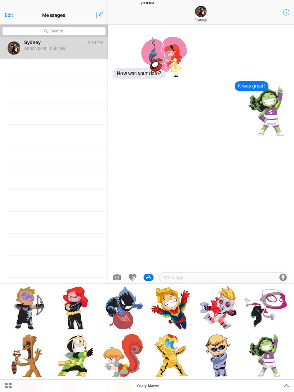 Marvel Stickers: Young Marvel screenshot 8